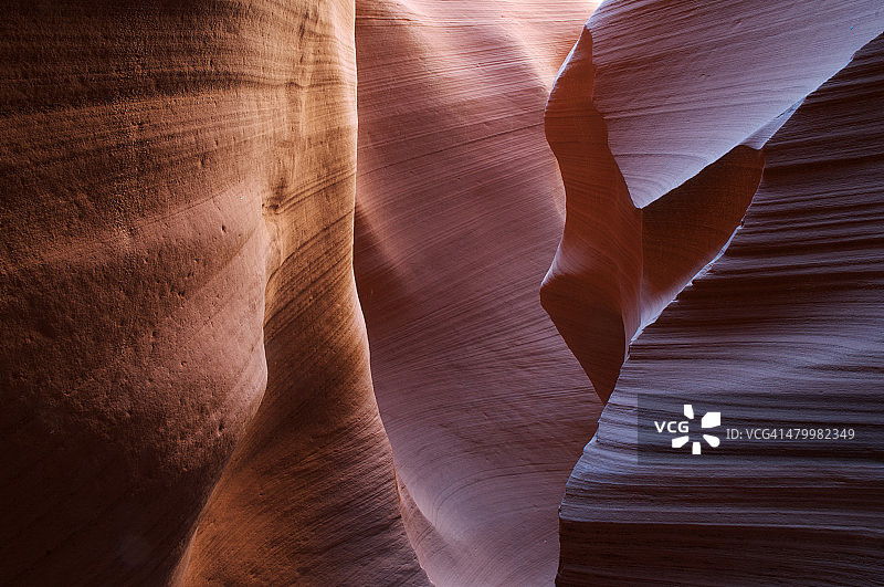 羚羊谷超现实的狭缝峡谷图片素材