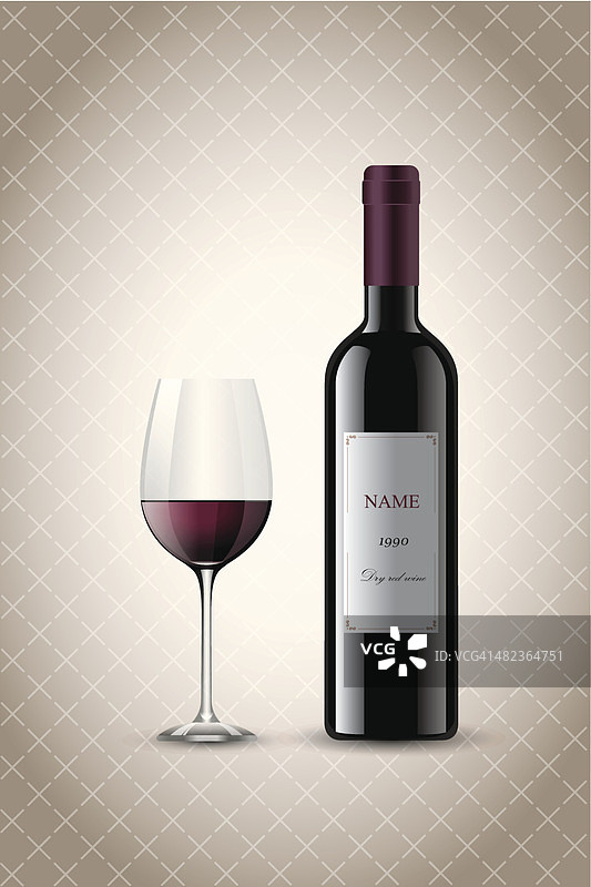 葡萄酒和葡萄酒杯图片素材