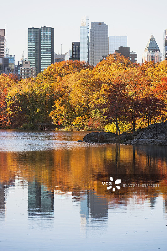 美国，纽约州，纽约市，秋天的中央公园图片素材