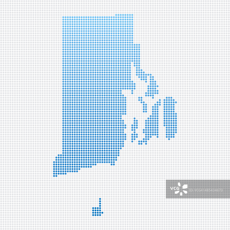 罗德岛地图蓝点模式图片素材