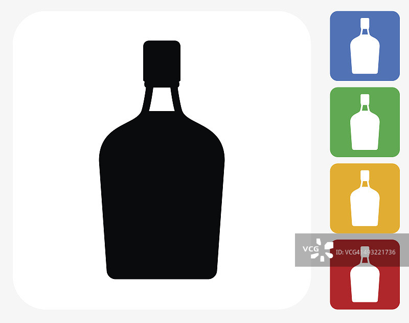 酒瓶图标平面设计图片素材