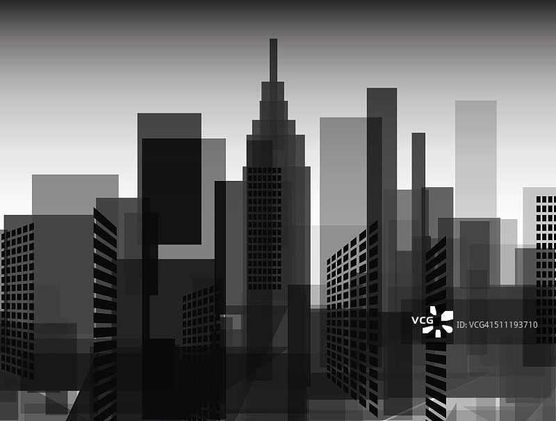 抽象的黑白城市格局背景图片素材