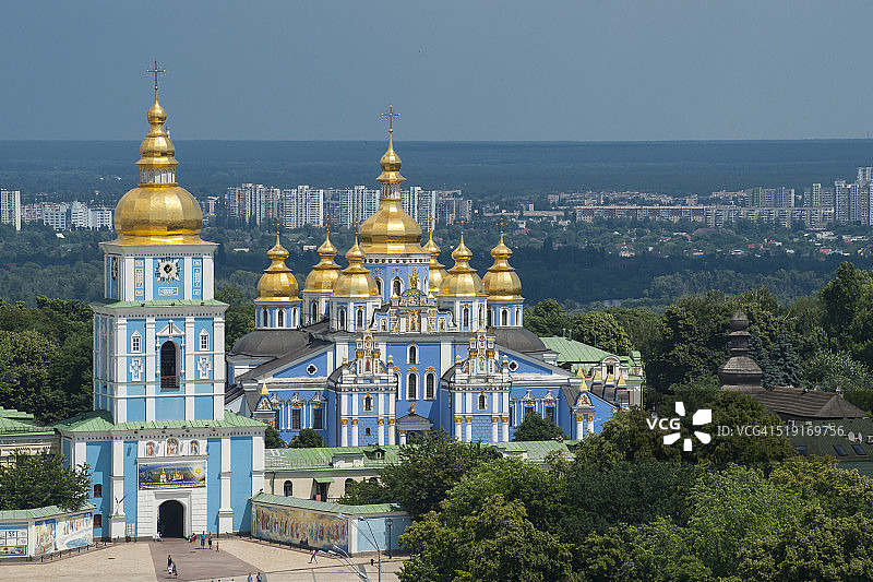 基辅。圣迈克尔金顶修道院图片素材