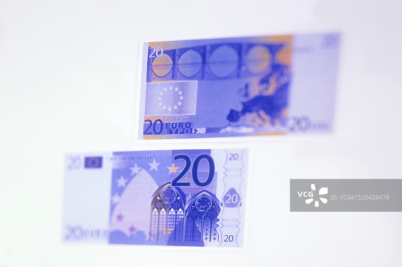 20欧元纸币图片素材
