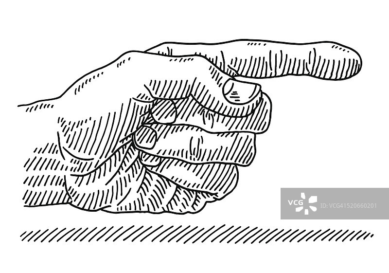 右手食指指向右图图片素材