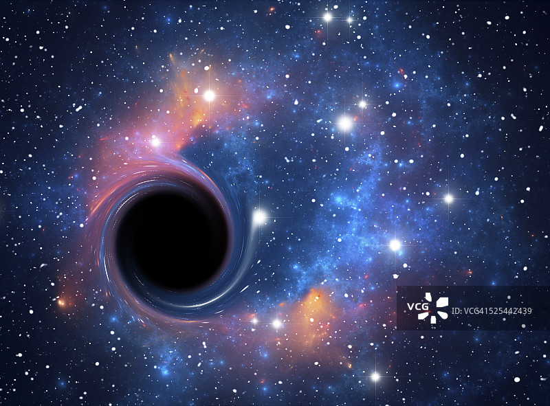 黑洞对星场，艺术品图片素材