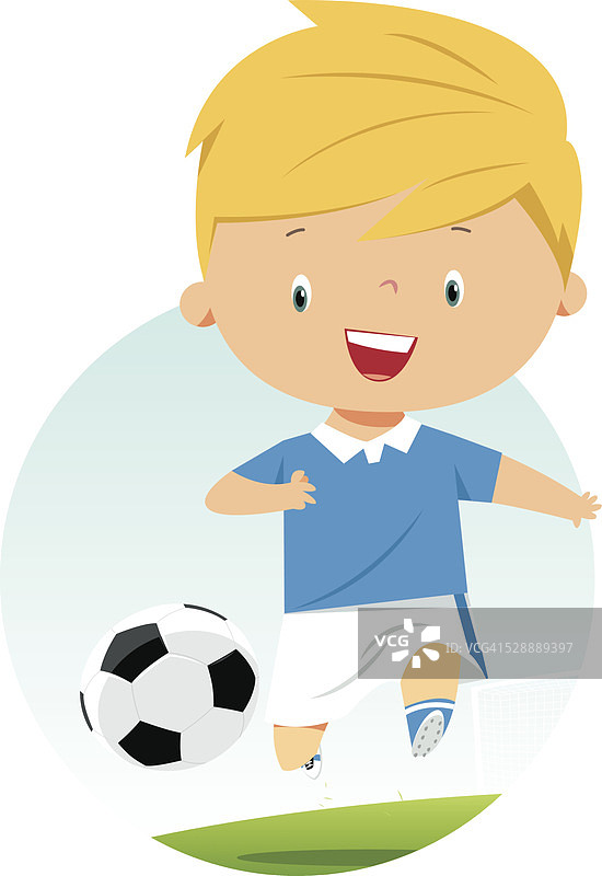 足球的孩子图片素材