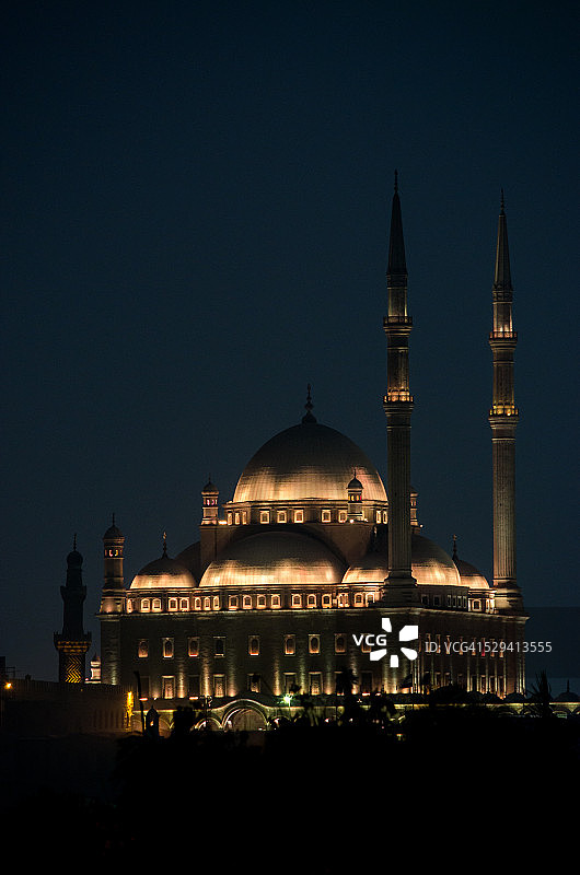 穆罕默德·阿里清真寺的夜晚图片素材