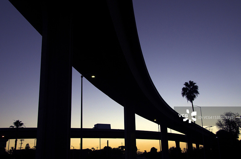 洛杉矶高速公路结构图片素材