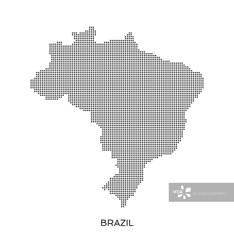 巴西网点半色调模式地图图片素材