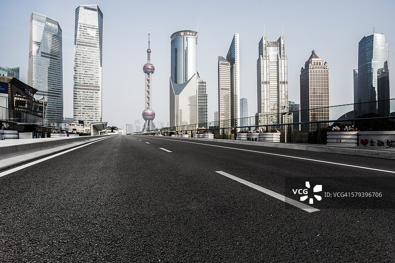 上海城市道路图片素材