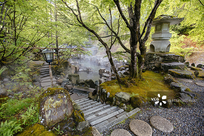 日本南上高良川温泉图片素材