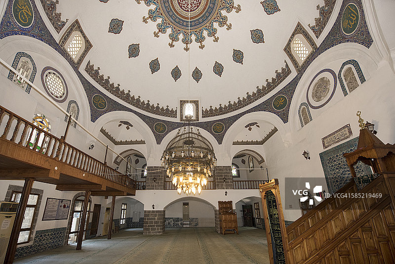 土耳其迪亚巴克尔的梅利克·艾哈迈德清真寺内部图片素材