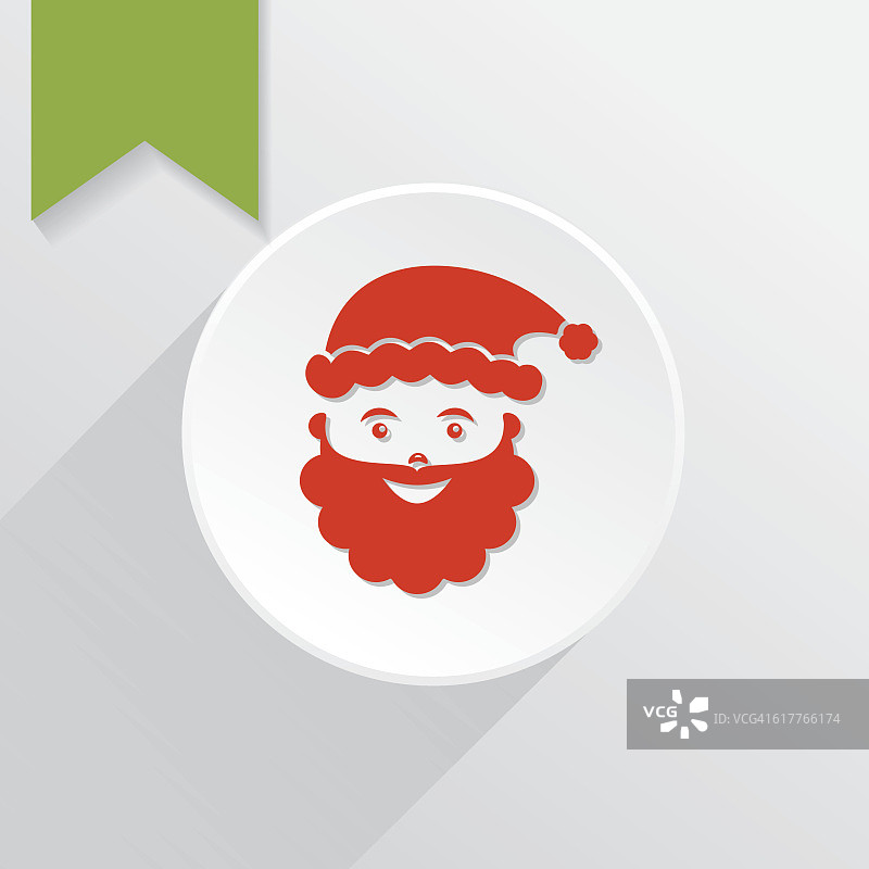 矢量徽章标签与圣诞老人图标图片素材