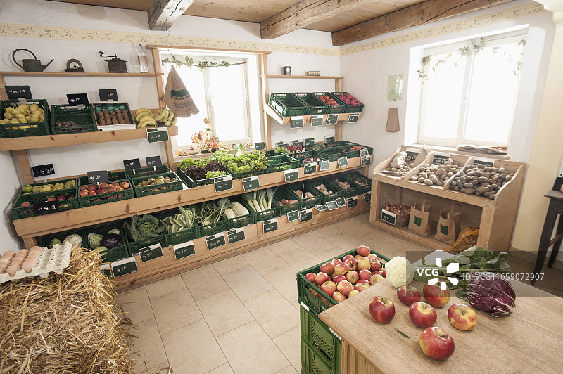 农场里的水果和蔬菜，巴伐利亚，德国图片素材