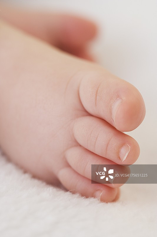 宝宝的脚的特写图片素材