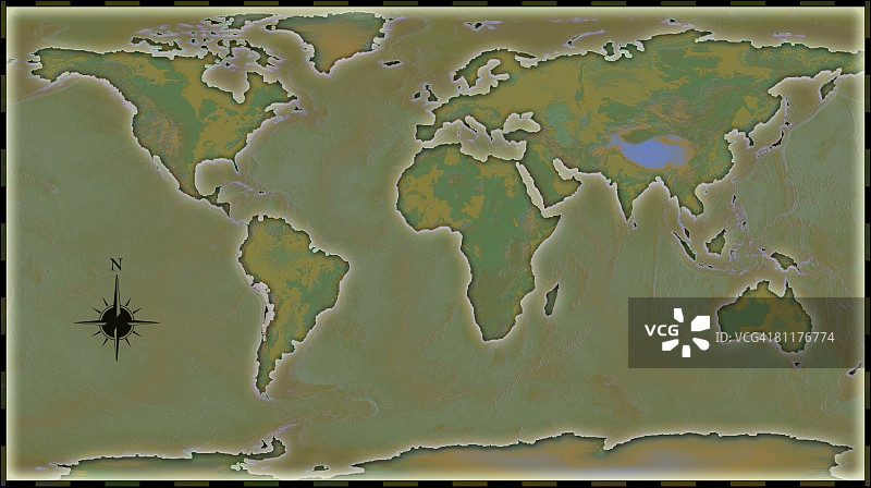 世界地图插图图片素材