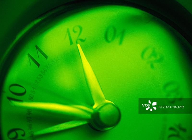 绿色的时钟图片素材