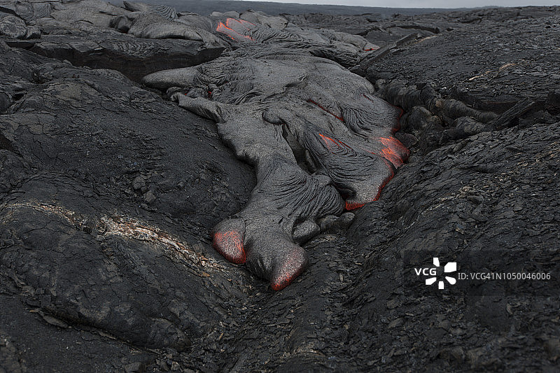 夏威夷火山熔岩图片素材