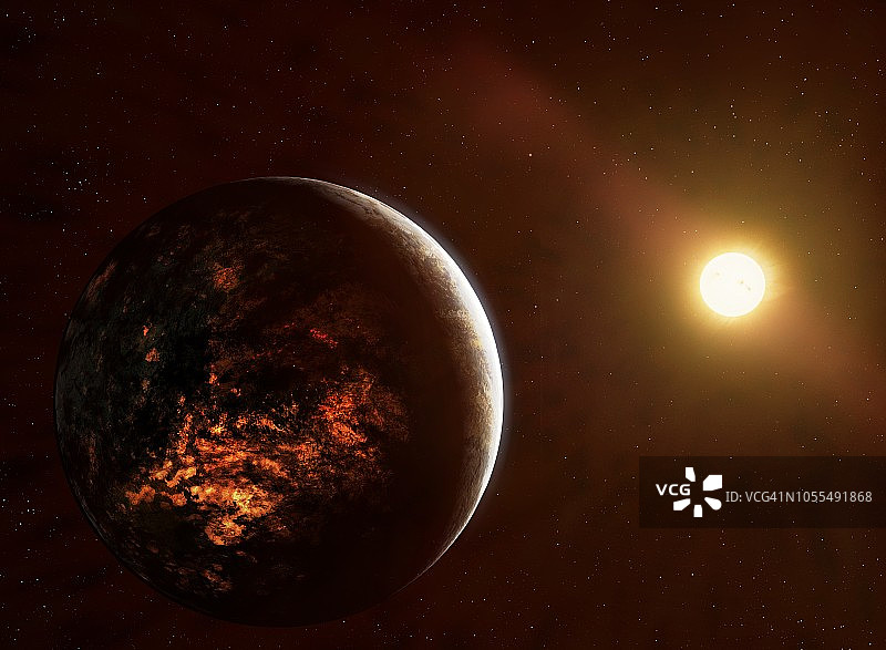 火山行星55 Cancri e，插图图片素材