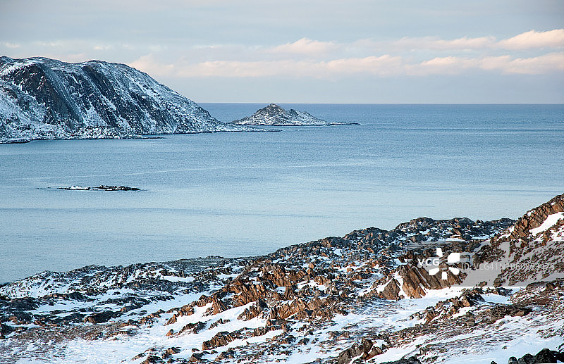 Mehamn海湾，Gamvik，挪威北部图片素材