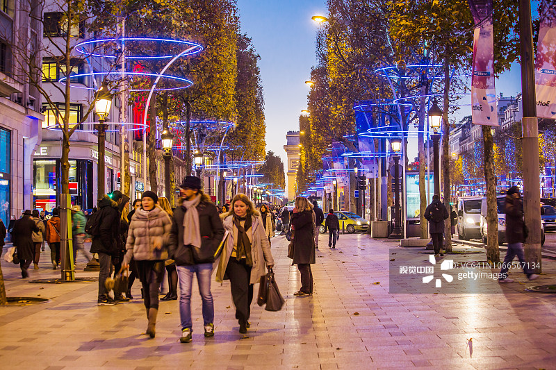 大道的Champs-Elysé它图片素材