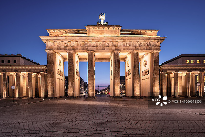 勃兰登堡门，柏林，德国，欧洲图片素材