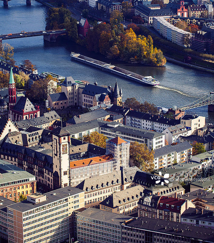 欧洲城市景观通用建筑在德国法兰克福图片素材