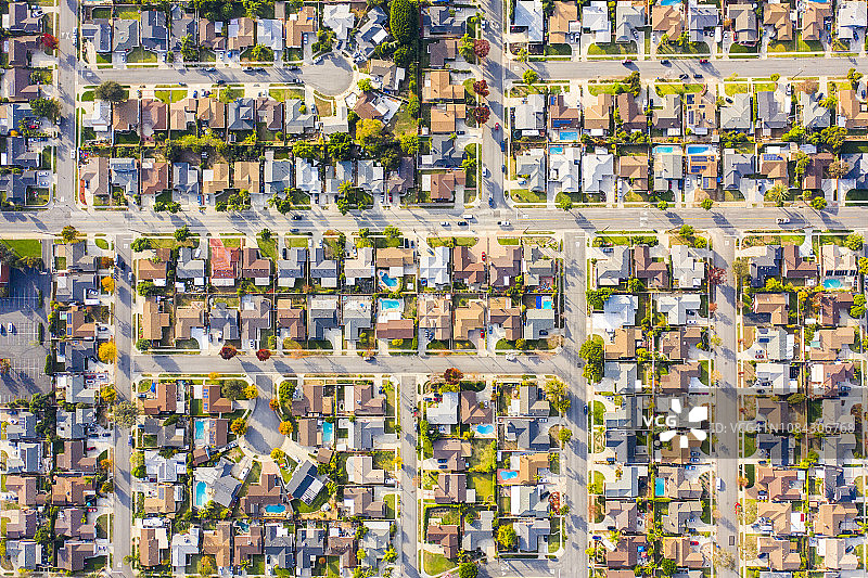 加州房屋的天线图片素材