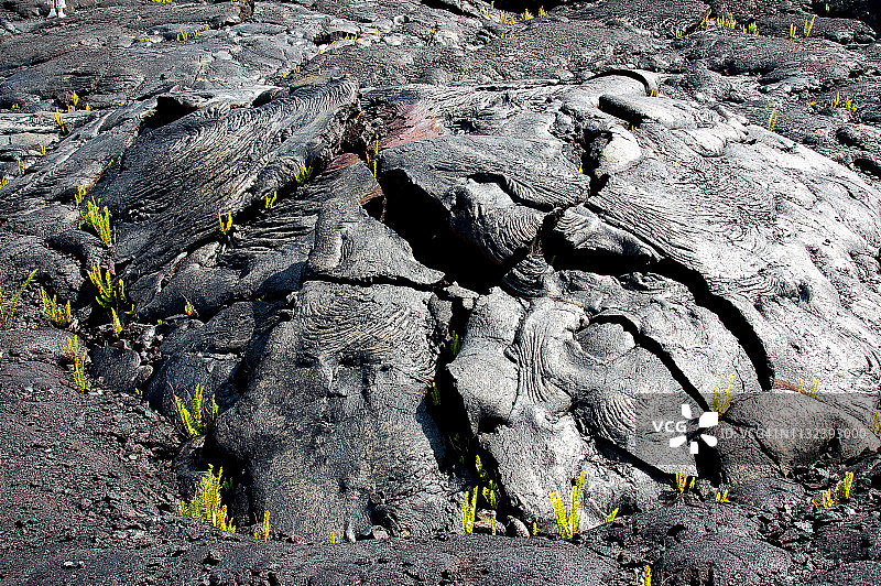 夏威夷卡尔帕纳的熔岩场图片素材