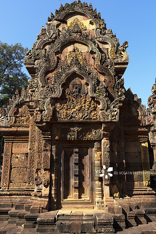 柬埔寨暹粒班迭斯雷的大门图片素材