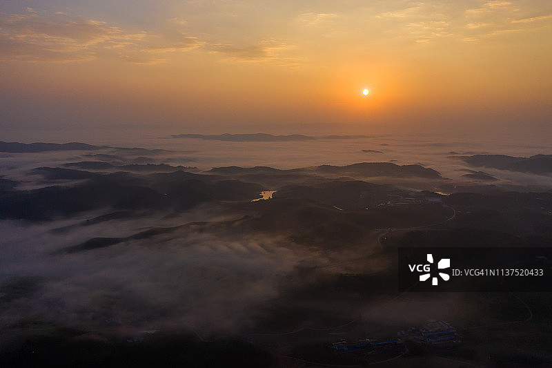 普洱茶山，中国云南省图片素材
