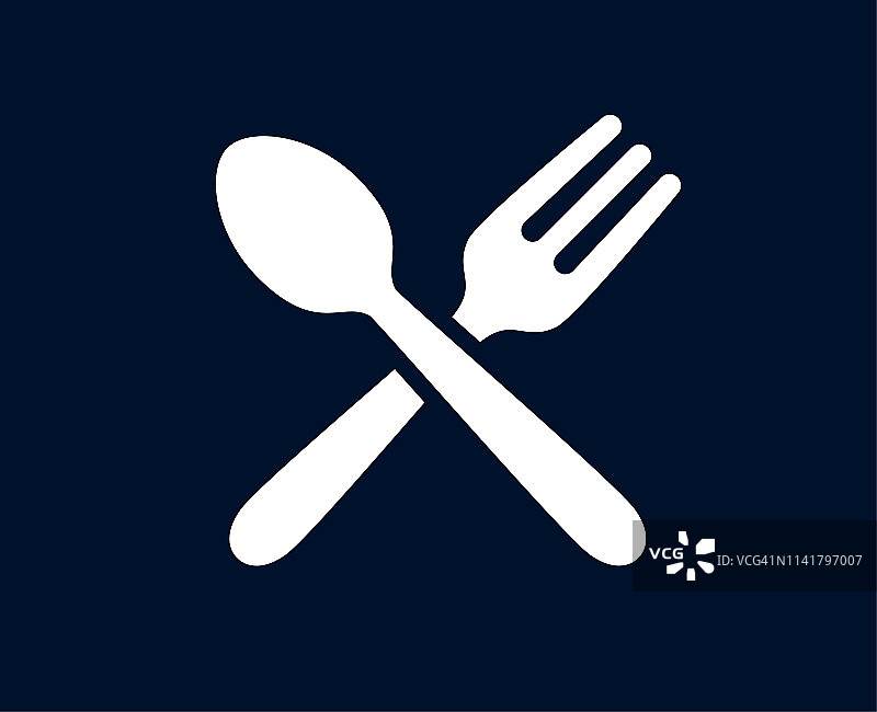 汤匙和叉子-矢量图片素材
