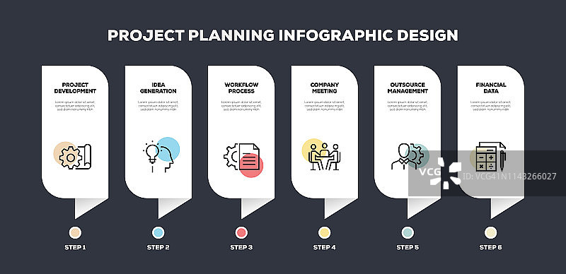 项目规划相关线路信息图设计图片素材