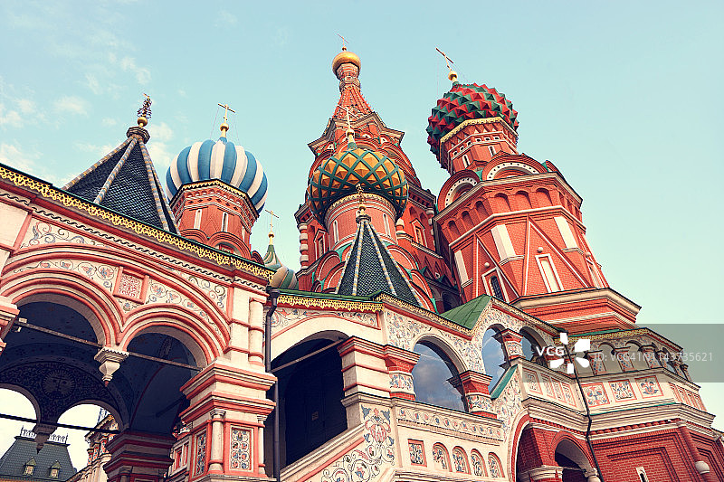 俄罗斯莫斯科圣巴西尔大教堂图片素材