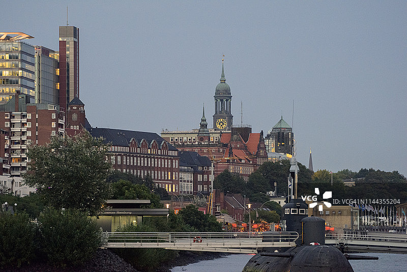 德国汉堡港的建筑图片素材