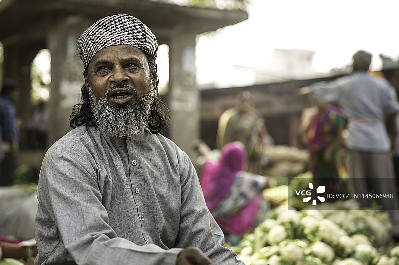 肖像街头小贩印度人图片素材
