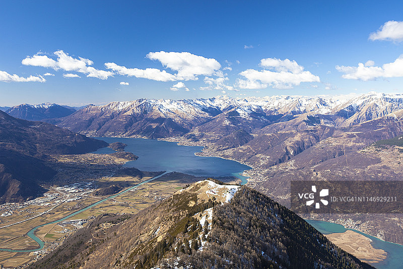 科莫湖和意大利的西班牙自然保护区图片素材