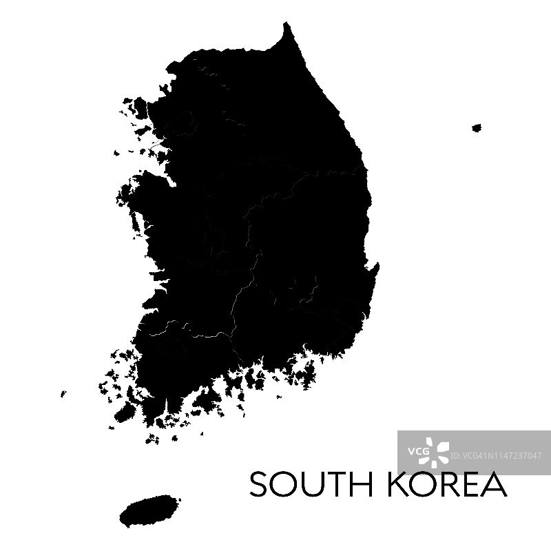 韩国的地图图片素材