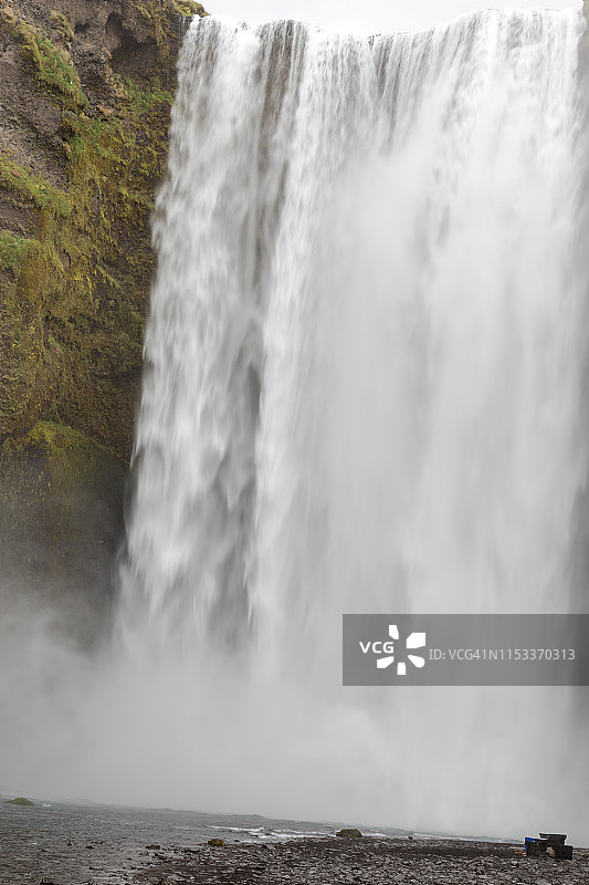冰岛斯科加瀑布图片素材