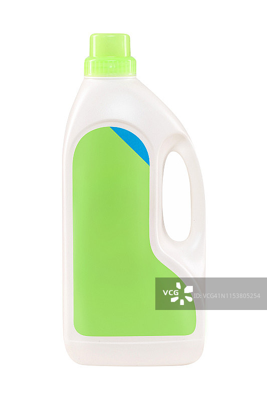 塑料瓶中的织物柔软剂图片素材