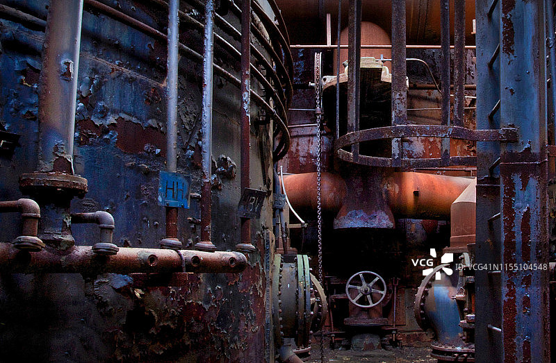 宾夕法尼亚旧钢铁厂的一部分图片素材