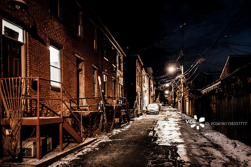 黑暗街-匹兹堡，宾夕法尼亚州图片素材