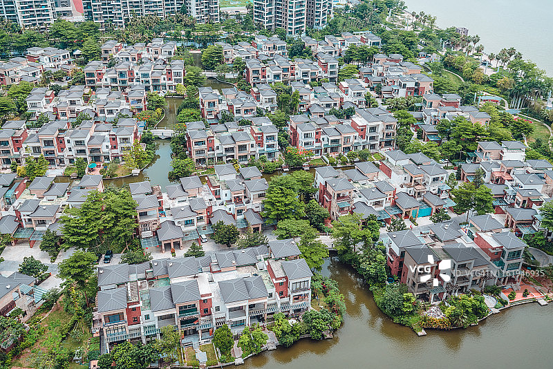 中国广东珠海的别墅建筑图片素材