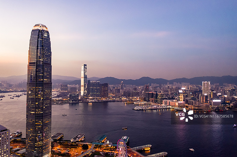 香港的夜景图片素材
