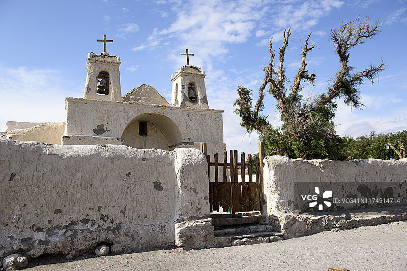 智利圣弗朗西斯科教堂 de Chiu Chiu图片素材