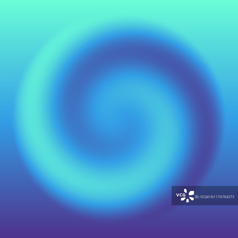 蓝色漩涡在一个抽象的梯度背景图片素材