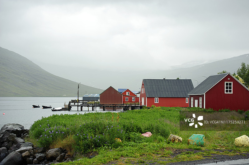 冰岛东部小镇埃斯基夫约尔图片素材