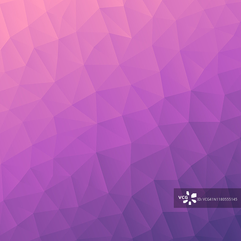 多边形马赛克与紫色梯度-抽象几何背景-低多边形图片素材
