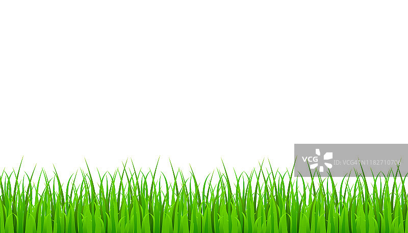 绿草草甸边界矢量格局。草背景矢量图图片素材